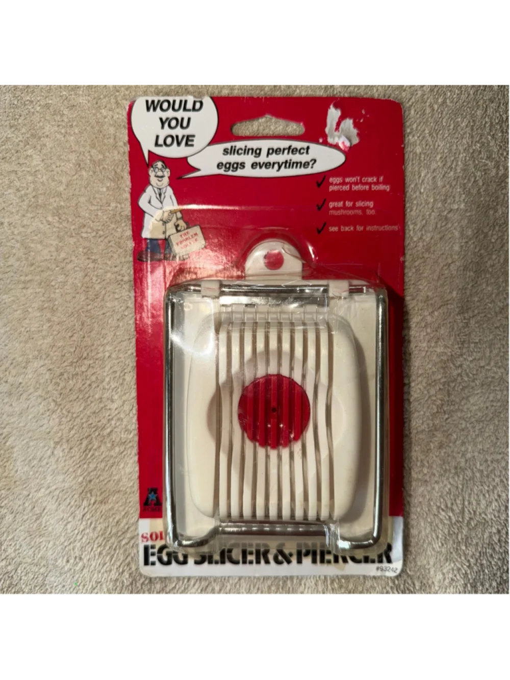 Vintage NOS Acme International Egg Slicer & Piercer Plastic/Metal